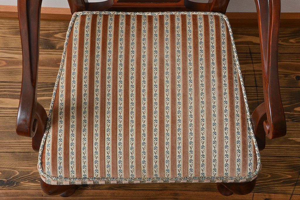 中古　ドレクセル　マホガニー材　アームチェア(椅子、イス)