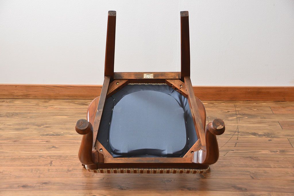 中古　ドレクセル　マホガニー材　アームチェア(椅子、イス)