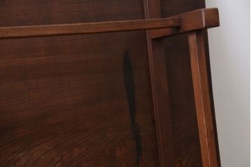 アンティーク家具　古民具・骨董 天板欅材一枚板 シンプルな角テーブル(机)