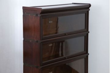 アンティーク家具　イギリスアンティーク グローブヴェルニッケ社製 高級スタッキングブックケース