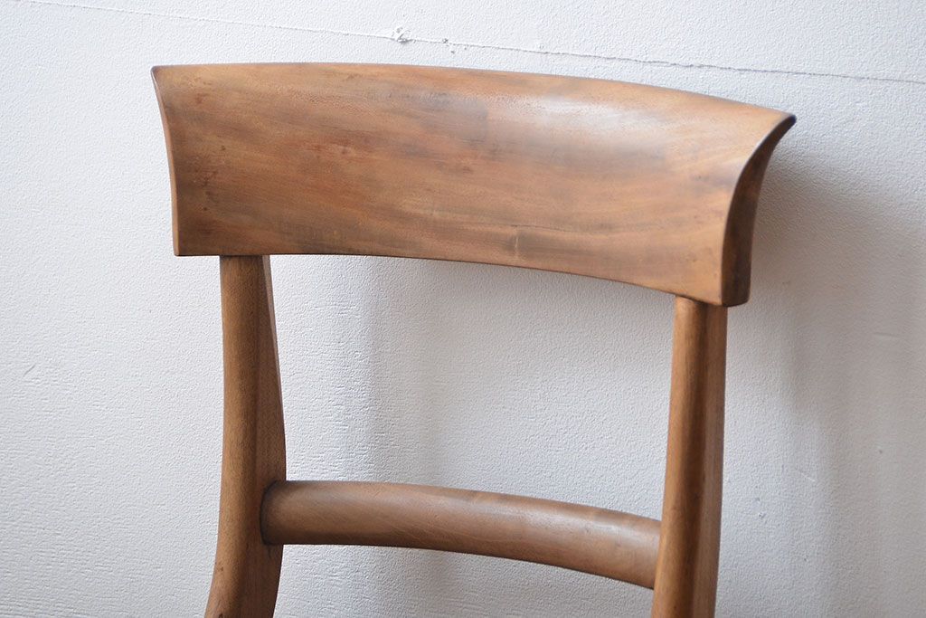 アンティーク家具　フランスアンティーク 木味のステキなフレンチチェア2脚セット(椅子、イス)