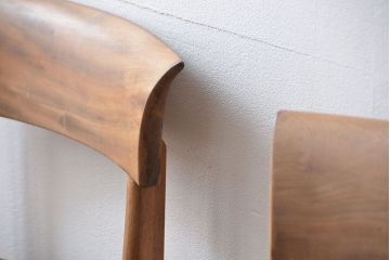 アンティーク家具　フランスアンティーク 木味のステキなフレンチチェア2脚セット(椅子、イス)