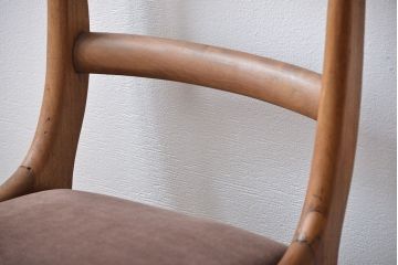 アンティーク家具　フランスアンティーク 木味のステキなフレンチチェア2脚セット(椅子、イス)