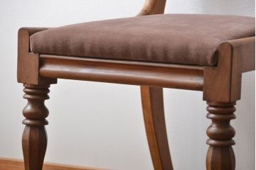 アンティーク家具　フランスアンティーク 木味のステキなフレンチチェア2脚セット(椅子、イス)