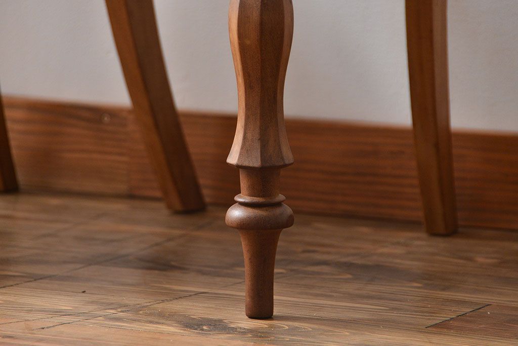 アンティーク家具　フランスアンティーク 木味のステキなフレンチチェア2脚セット(椅子、イス)