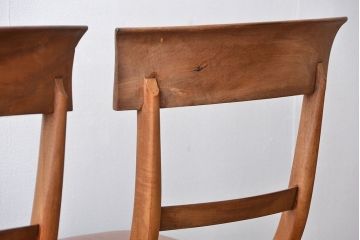 アンティーク家具　フランスアンティーク 木味のステキなフレンチチェア2脚セット(椅子、イス)