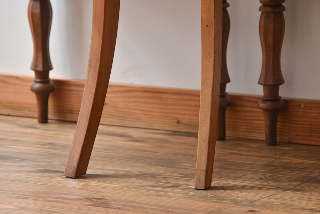 アンティーク家具　フランスアンティーク 木味のステキなフレンチチェア2脚セット(椅子、イス)