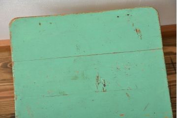 アンティーク家具　イギリスアンティーク 古いペイントのフタ付きスツール(椅子、イス、サイドテーブル)