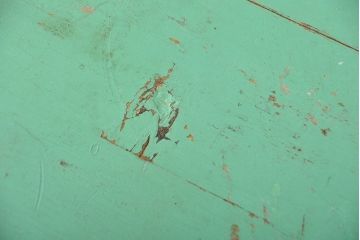 アンティーク家具　イギリスアンティーク 古いペイントのフタ付きスツール(椅子、イス、サイドテーブル)