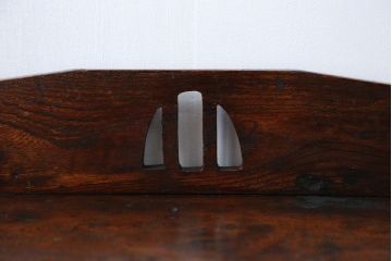 アンティーク家具　アンティーク 古い木の小さな本箱(ブックケース、収納棚)
