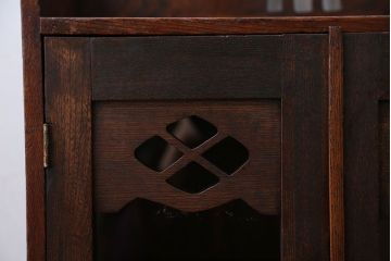 アンティーク家具　アンティーク 古い木の小さな本箱(ブックケース、収納棚)