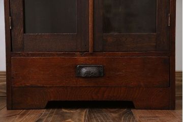 アンティーク家具　アンティーク 古い木の小さな本箱(ブックケース、収納棚)
