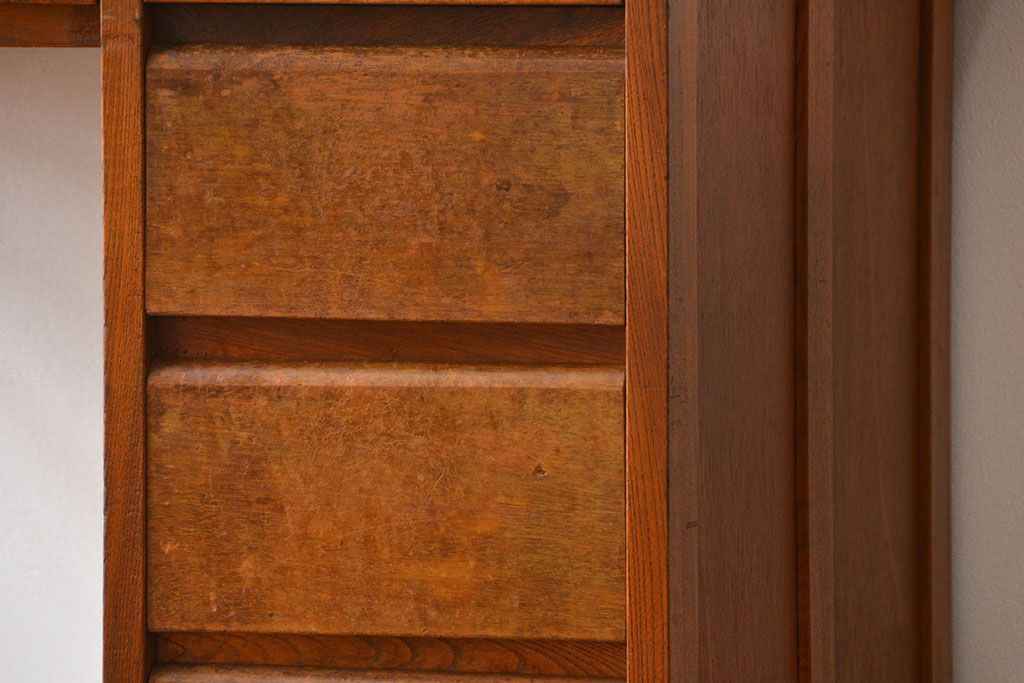 レトロ家具　昭和レトロ シンプルな片袖机(デスク、在宅ワーク、在宅用テーブル)