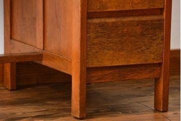 レトロ家具　昭和レトロ シンプルな片袖机(デスク、在宅ワーク、在宅用テーブル)