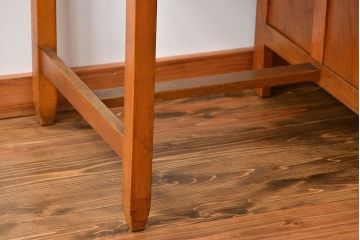 レトロ家具　昭和レトロ シンプルな片袖机(デスク、在宅ワーク、在宅用テーブル)