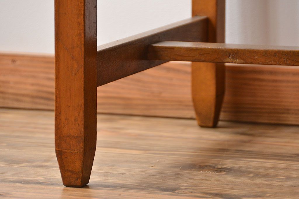 レトロ家具　昭和レトロ シンプルな片袖机(デスク、在宅ワーク、在宅用テーブル)