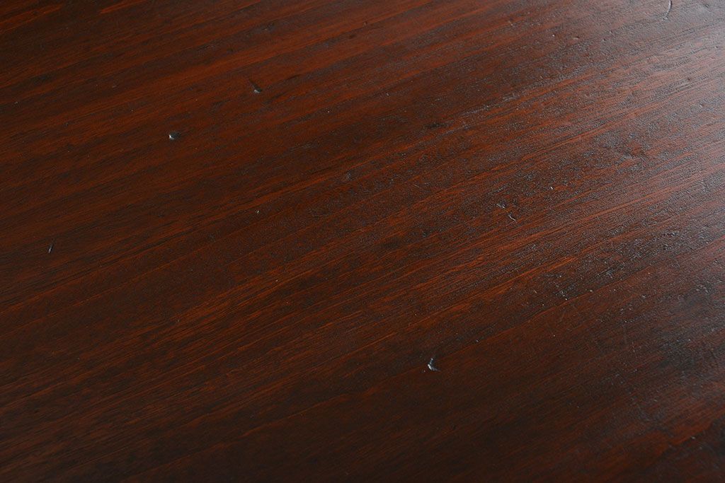 アンティーク家具　希少なアンティーク左片袖机(テーブル、デスク、在宅ワーク、在宅用)