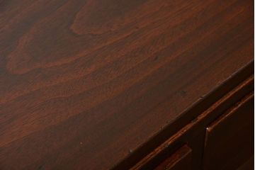 アンティーク家具　希少なアンティーク左片袖机(テーブル、デスク、在宅ワーク、在宅用)