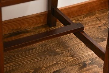 アンティーク家具　希少なアンティーク左片袖机(テーブル、デスク、在宅ワーク、在宅用)