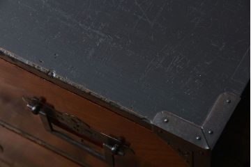 アンティーク家具　アンティーク 前面欅材!味わい深い角手庄内箪笥(時代箪笥)