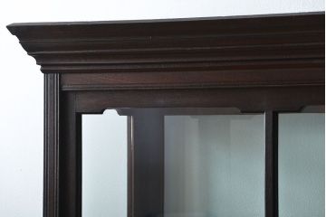 アンティーク家具　大正ロマン 古いナラ材!アンティークガラスケース(ショーケース、飾り棚)
