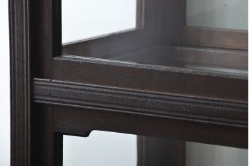 アンティーク家具　大正ロマン 古いナラ材!アンティークガラスケース(ショーケース、飾り棚)