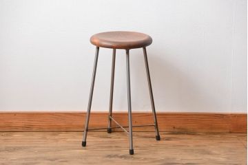 ラフジュ工房オリジナル　アイアンスツール1脚(1)(椅子)