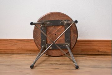 ラフジュ工房オリジナル　アイアンスツール1脚(1)(椅子)