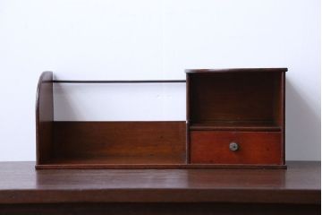 レトロ家具　昭和レトロ　引き出し付き本立て