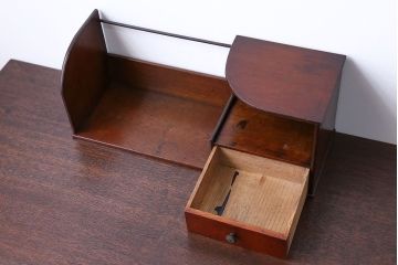 レトロ家具　昭和レトロ　引き出し付き本立て