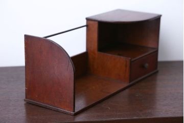 レトロ家具　昭和レトロ　引き出し付き本立て