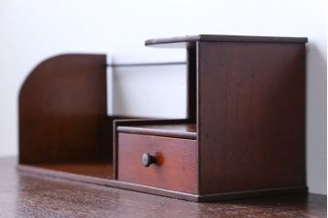 レトロ家具　昭和レトロ　引き出し付き本立て