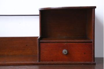 レトロ家具　昭和レトロ　引き出し付き本立て