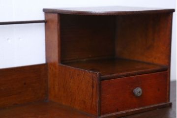 レトロ家具　昭和レトロ　引き出し付き本立て