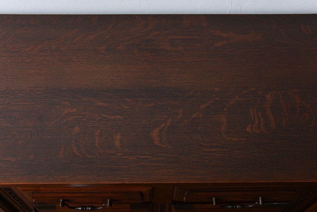 アンティーク家具　フランスアンティーク オーク材!上質なアールデコ サイドボード(サイドキャビネット)