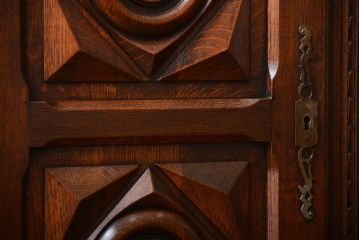 アンティーク家具　フランスアンティーク オーク材!上質なアールデコ サイドボード(サイドキャビネット)