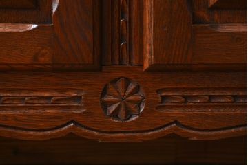 アンティーク家具　フランスアンティーク オーク材!上質なアールデコ サイドボード(サイドキャビネット)