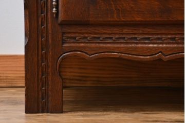 アンティーク家具　フランスアンティーク オーク材!上質なアールデコ サイドボード(サイドキャビネット)