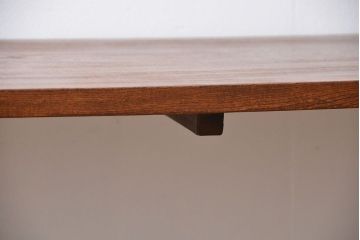 アンティーク家具　アンティーク 天板一枚板 古材の鉄脚テーブル(4)(机、作業台)