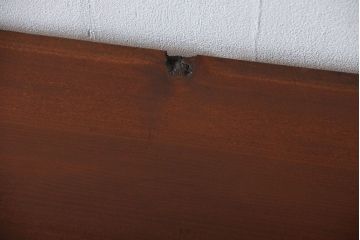アンティーク家具　アンティーク 天板一枚板 古材の鉄脚テーブル(5)(机、作業台)