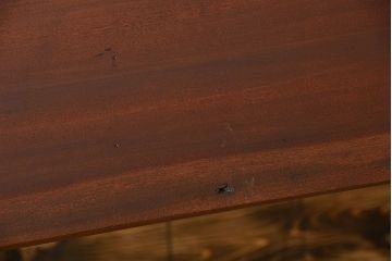 アンティーク家具　アンティーク 天板一枚板 古材の鉄脚テーブル(5)(机、作業台)
