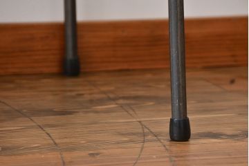 アンティーク家具　アンティーク 天板一枚板 古材の鉄脚テーブル(5)(机、作業台)