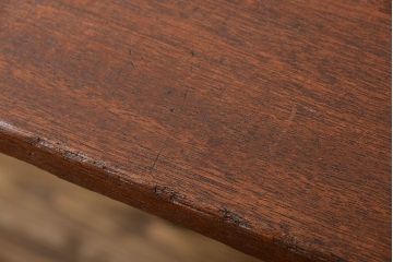 アンティーク家具　アンティーク 天板一枚板!古材を使った鉄脚テーブル(7)(作業台、机)