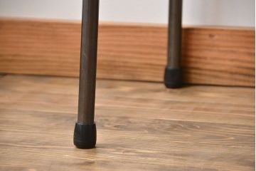 アンティーク家具　アンティーク 天板一枚板!古材を使った鉄脚テーブル(7)(作業台、机)
