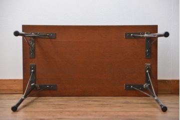 アンティーク家具　アンティーク 天板一枚板!古材を使った鉄脚テーブル(7)(作業台、机)