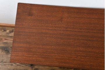 アンティーク家具　アンティーク 天板一枚板 古材を使った鉄脚テーブル(8)(作業台、机)