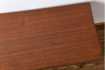 アンティーク家具　アンティーク 天板一枚板 古材を使った鉄脚テーブル(8)(作業台、机)