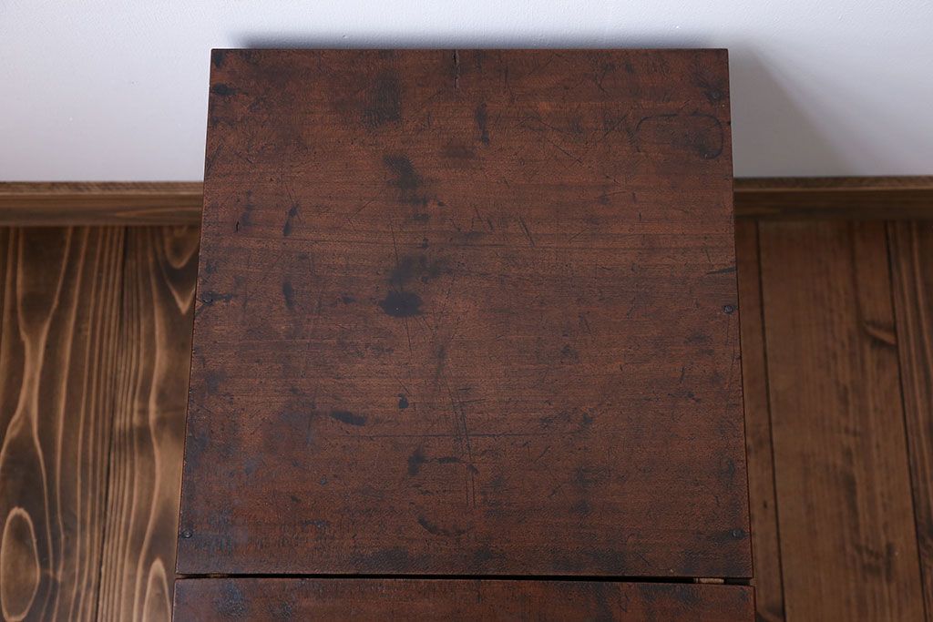 アンティーク雑貨　アンティーク　古い米びつ(収納箱)