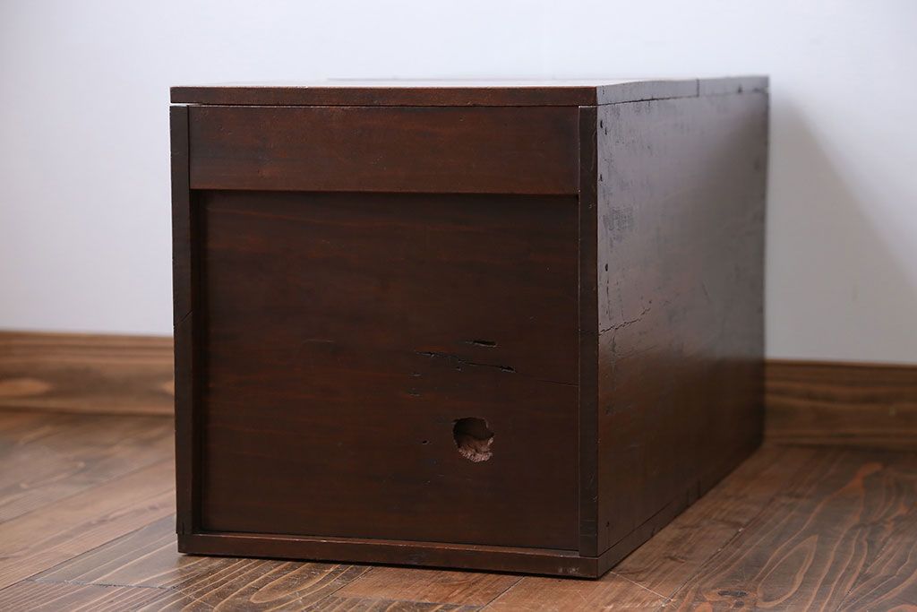 アンティーク雑貨　アンティーク　古い米びつ(収納箱)