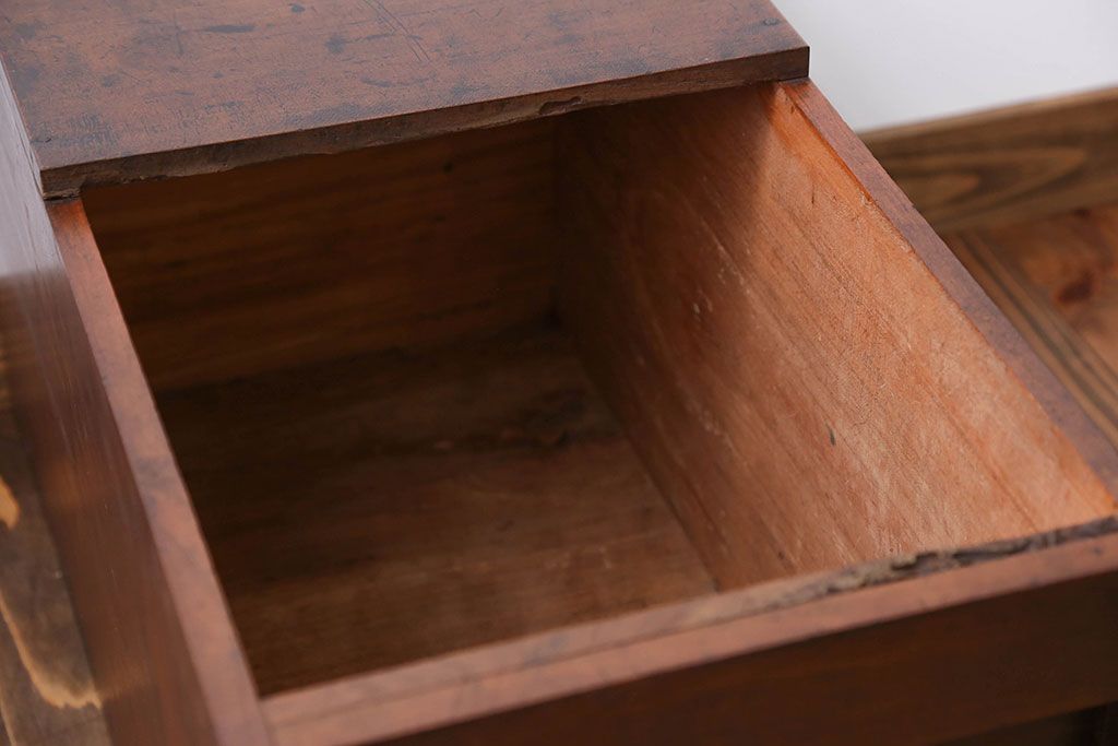 アンティーク雑貨　アンティーク　古い米びつ(収納箱)